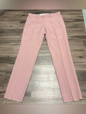 Men's Slim Dress Pants in Dusty Rose